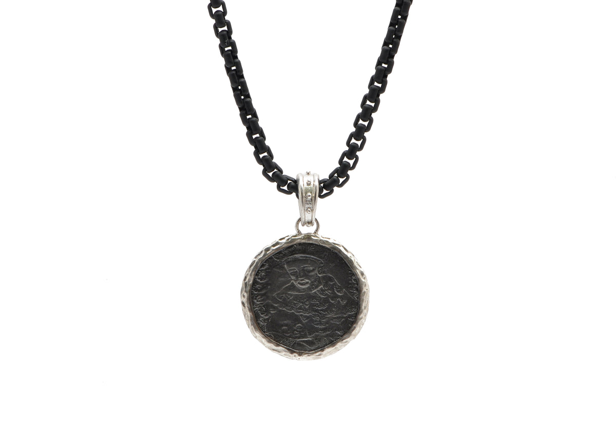 Armenta Men's Romero Beaded Monk Medallion-Pendant Necklace