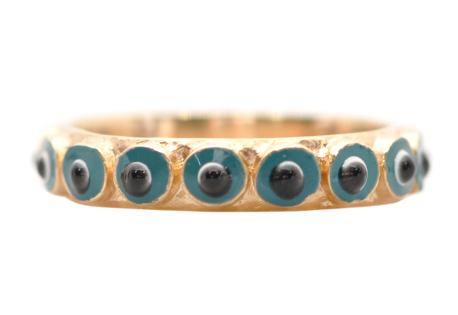 Evil Eye Ring / Gold Evil Eye Ring / Handmade Evil Eye Ring / Stacking Ring / 14k & good 18k Gold Evil Eye Ring