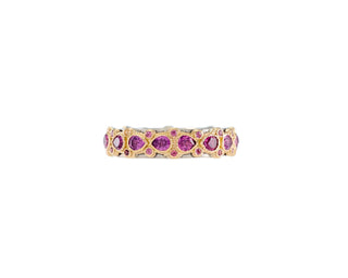 RHODOLITE STACK BAND RING