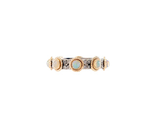 MORGANITE STACK BAND RING