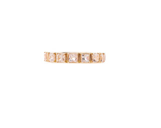 MORGANITE STACK BAND RING