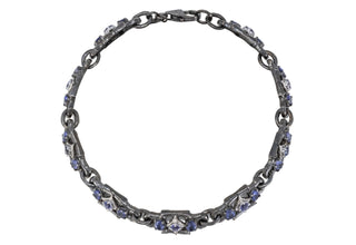 SCROLL LINK BRACELET WITH IOLITE