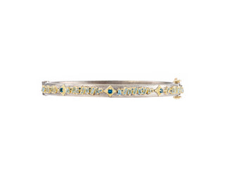 BRACELET KICK HUGGIE WITH CRIVELLI, LONDON BLUE AND MOSS AQUA