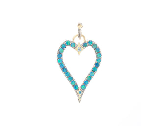 PAVE OPEN HEART PENDANT ENHANCER