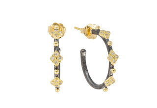 16.5MM CRIVELLI STATION HOOP EARRINGS