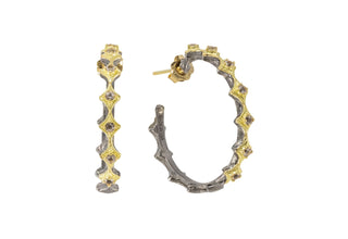 25MM CRIVELLI STATION HOOP EARRINGS