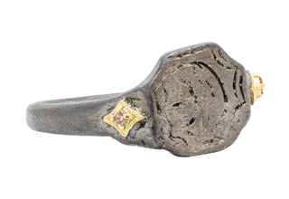 SILVER ARTIFACT WITH CRIVELLI ON SIDE RING