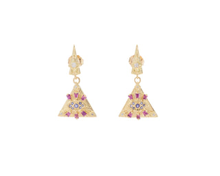 GOLD TRIANGLE EARRINGS