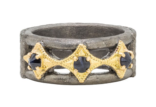 CRIVELLI WITH SAPPHIRE STACK BAND RING