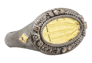 GOLD ARTIFACT SIGNET RING