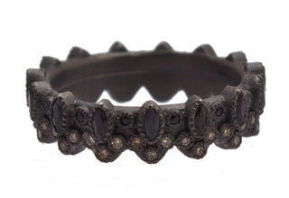 Blackened Stack Ring