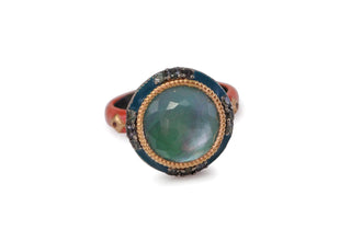 Two Colored Enamel Stack Ring